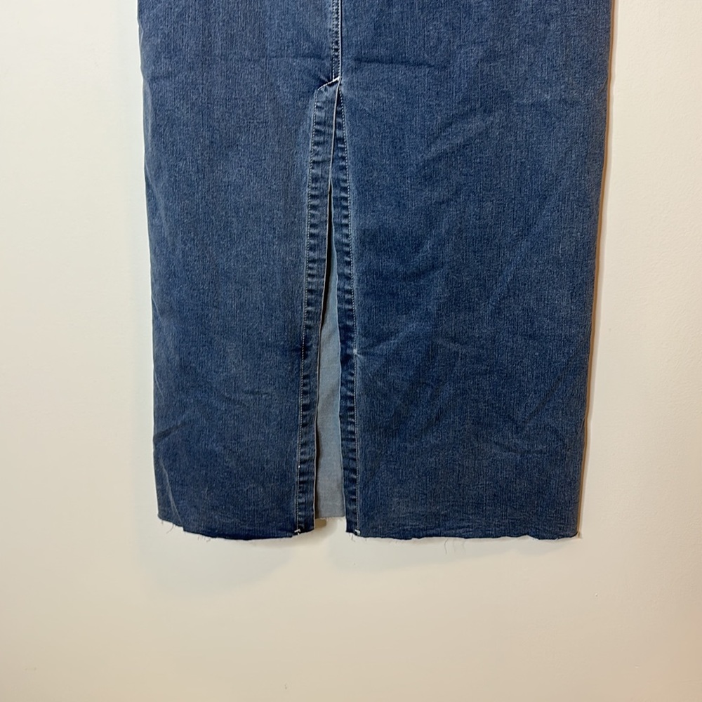 Princess Polly Lune Denim Maxi Skirt Size 6 - Picture 7 of 8